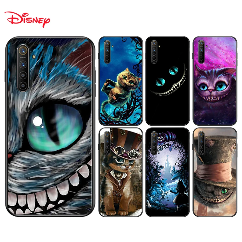 

Silicone Cover Alice in Wonderland Cat For Realme 7i Global C2 C3 C11 C12 C15 C17 X2 X3 Superzoom X50 XT Q2 Q2i Pro Phone Case