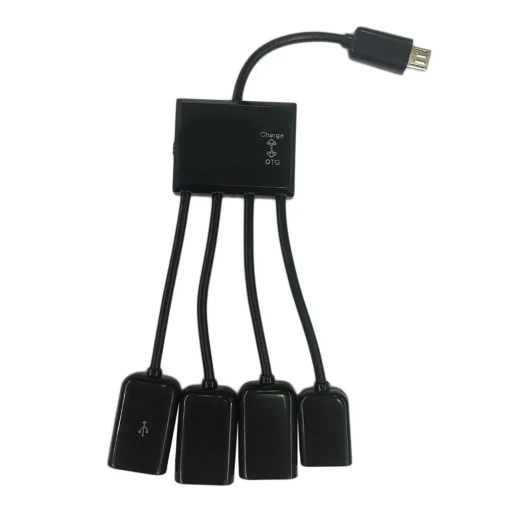 

1 шт. высококачественный 4-портовый Micro USB для Android планшетного компьютера ПК Зарядка OTG концентратор кабеля соединитель USB 2,0