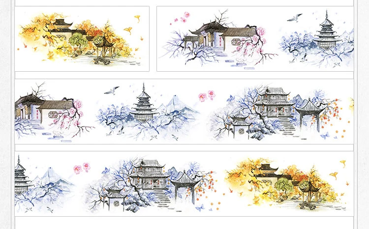 

4.5cmX7M Ancient Style Masking Tape Construction