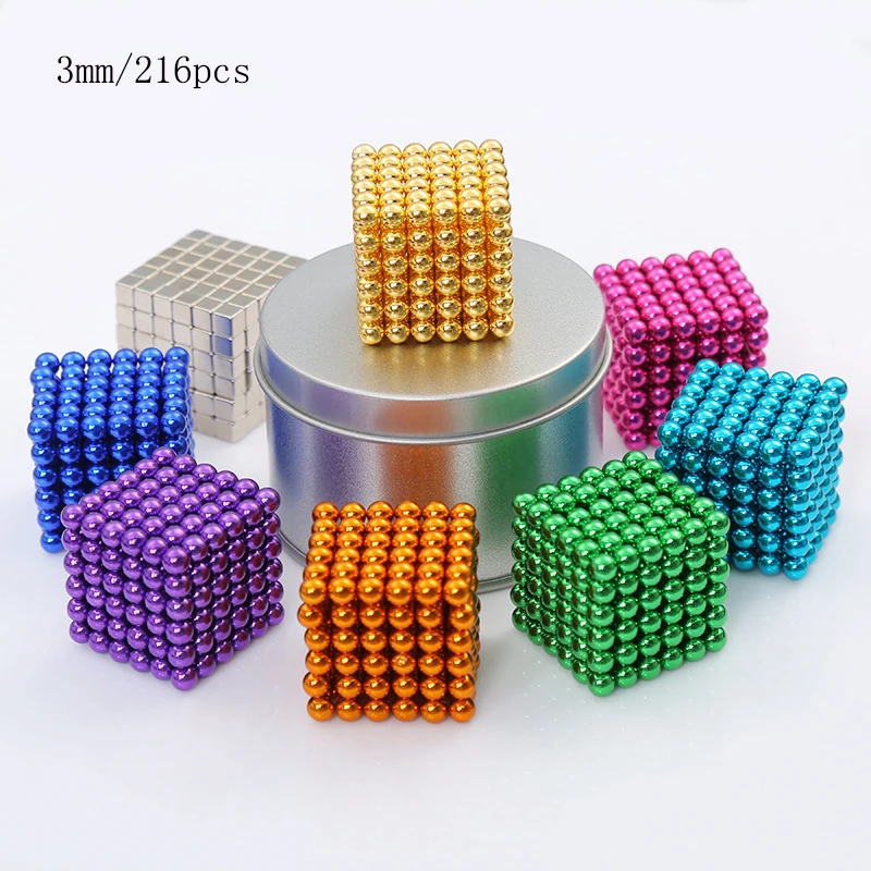 3 мм новые неодимовые металлические Волшебные магнитные шары кубики