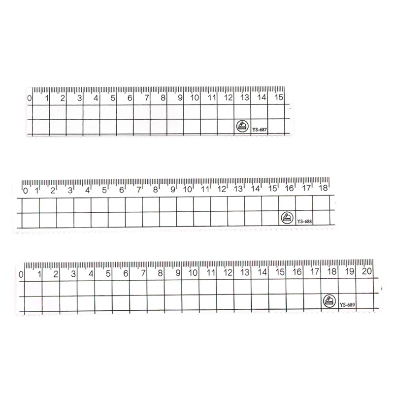 

1pcs Transparent Simple Ruler Acrylic Ruler Length 15cm 18cm 20cm Learning Stationery Drawing School Supplies