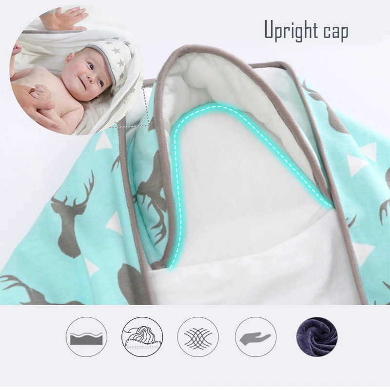 Хлопковое мягкое Пеленальное Одеяло для новорожденных детское одеяло чехол