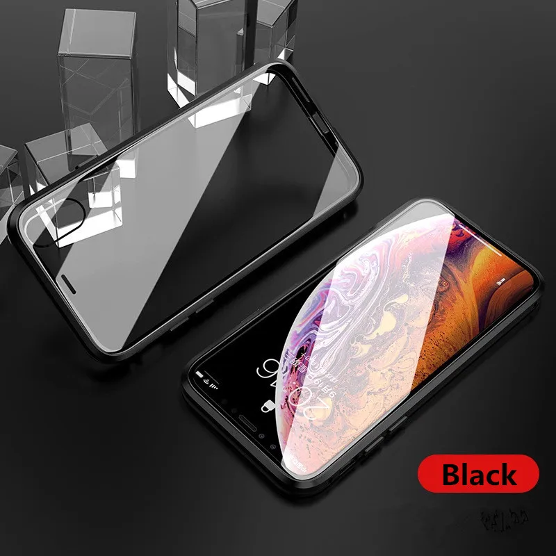 Магнитный металлический чехол для телефона Xiaomi Redmi Note 7 6 5 Pro чехлы с закаленным