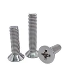 1050 M2 M2.5 M3 M3.5 M4 M5 M6 M8 A2-70 304 нержавеющая сталь GB819 крест Phillips плоская потайная болт с головкой длина 3-100 мм