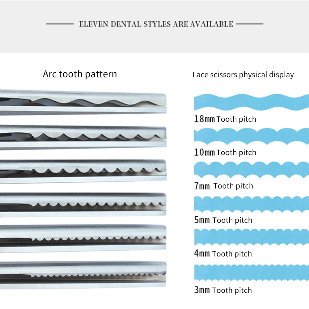 Ножницы для шитья из нержавеющей стали зубчатые круглые рукоделия сделай сам