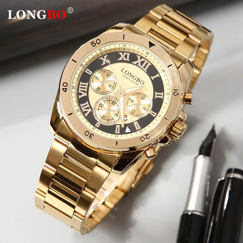 LONGBO Relogio Masculino кварцевые наручные часы для мужчин лучший бренд Роскошные мужские