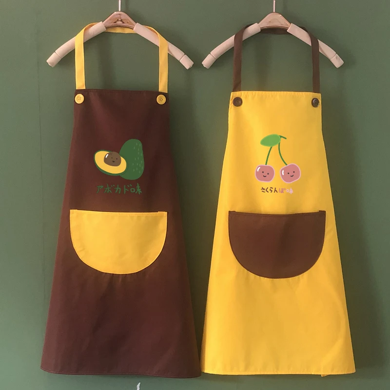 Кухонный Фартук красивый фартук с изображением фруктов вишни авокадо для женщин
