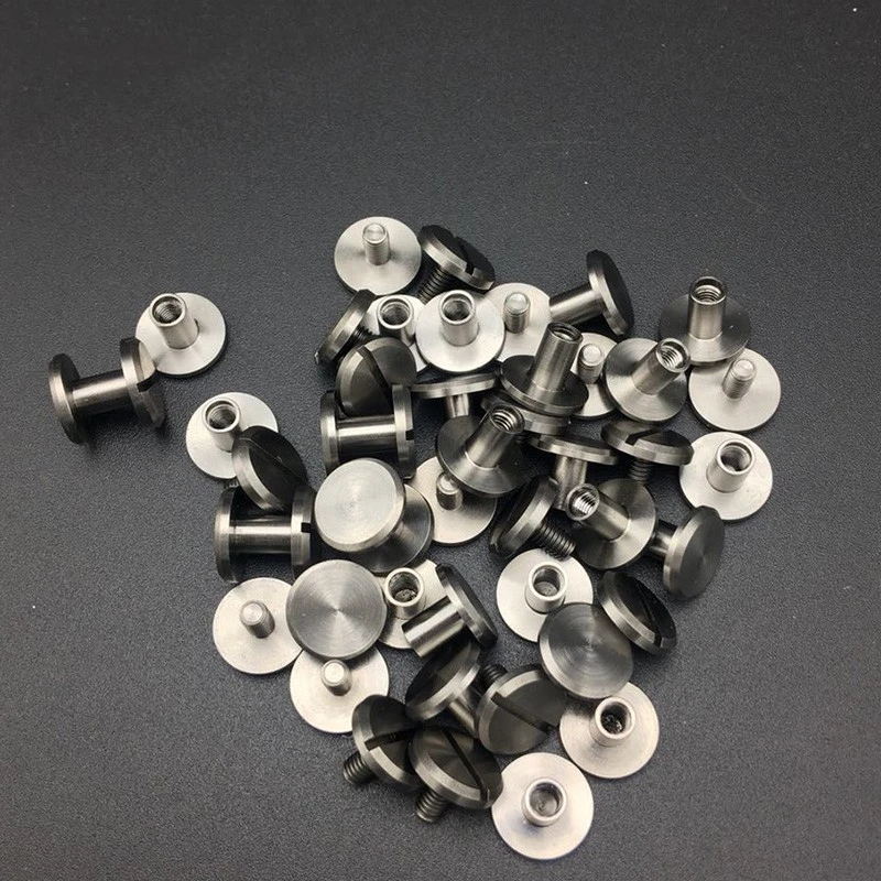 Титановый винт TA1 с плоской головкой для пряжки ремня 3 шт. в комплекте| |