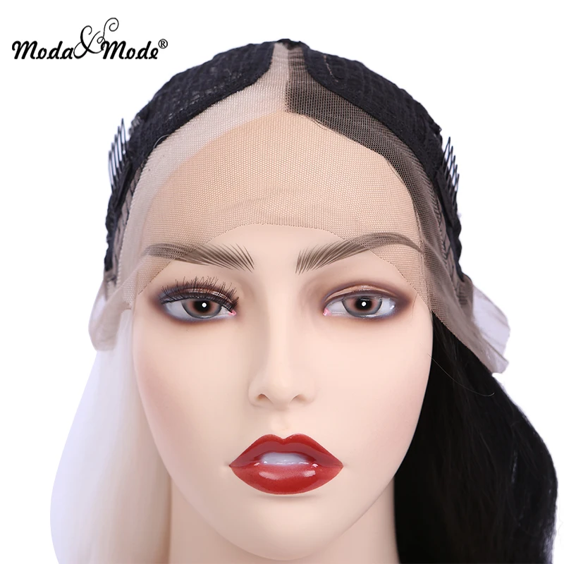 Парик Moda & Mode Wig26 для косплея черно-белого цвета длинный шелковый прямой