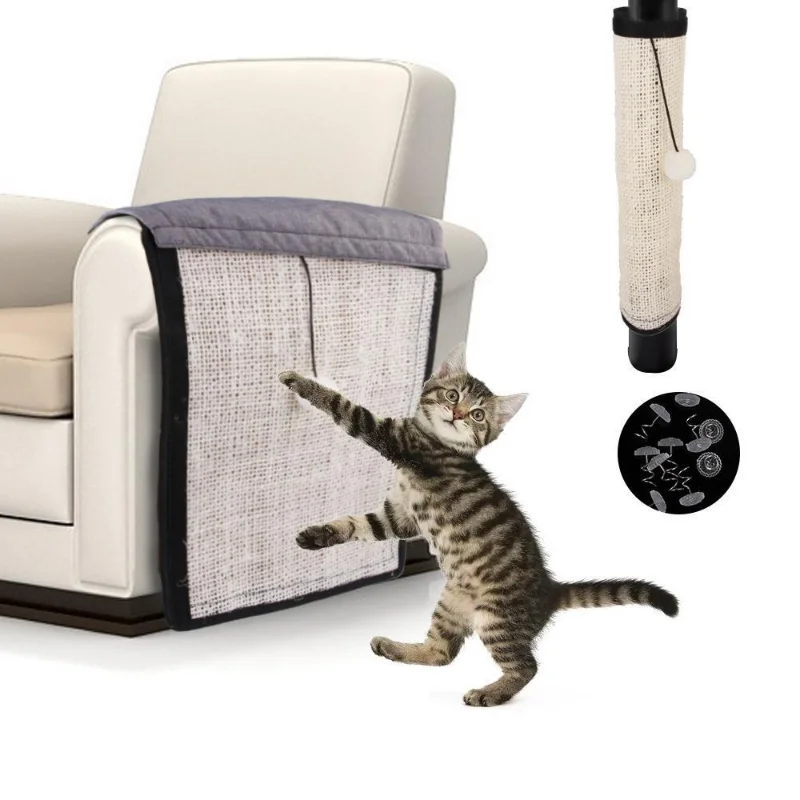 

Sofa Protection Natural Sisal Cat Scratching Post Mat Anti-scratch Furniture Protector Climbing Pad Tree cat plush