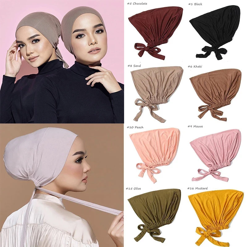 

Мягкая мусульманская шляпа-тюрбан из модала, внутренняя Женская шляпа-Униформа, индийская шляпа, женский головной убор, Женский тюрбан 2021