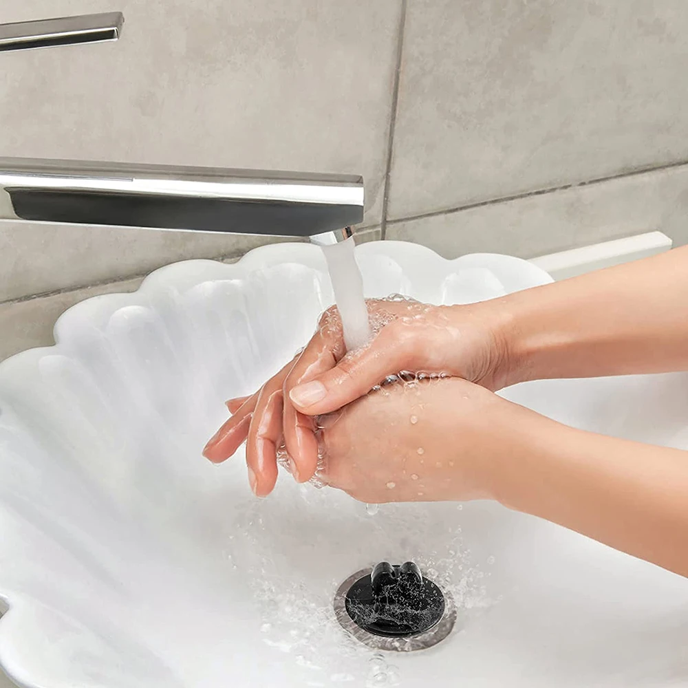 Bathroom Bathtub Stopper Silicone Drain Plugs Shower Bath Tub Sink Drains Replacement Universal Balck White | Обустройство дома