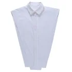 Женская Асимметричная рубашка на пуговицах, белая блузка без рукавов с вырезами и воротником-стойкой, модель Y2K на лето, 2021