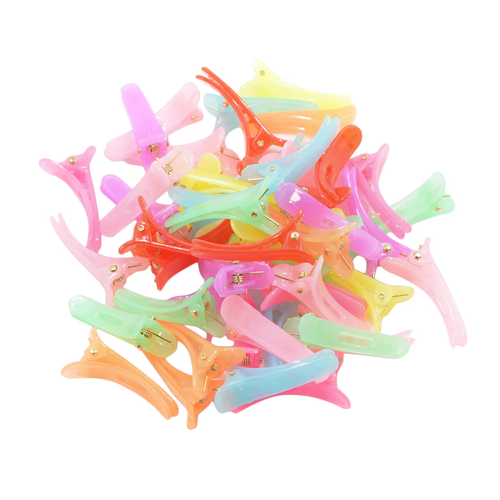 

50pcs Lovely Assorted Candy Color Kids DIY Hair Accessories Crocodile Barrette Clip Hairpins 3.5cm