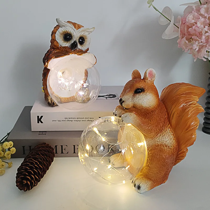 

Wholesale Fashion Vivid Owl Resin Solar Light Garden Light Outdoor Garden Balcony Decoration Solar Lights Christmas Home Decor