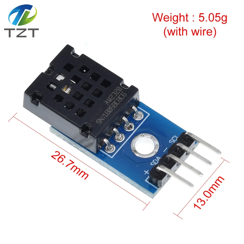 Цифровой модуль датчика температуры и влажности TZT DHT12 AM2320 сменный с одной шиной