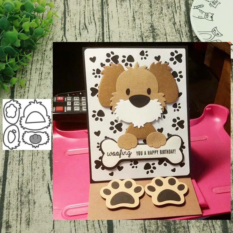 Animal Mane dog metal cutting dies Scrapbooking album paper craft handmade card stencil art cutter
