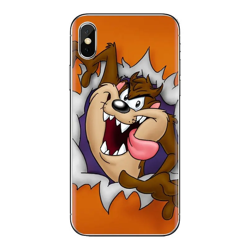 For iPhone XS Max XR X 4 4S 5 5S 5C SE 6 6S 7 8 Plus Samsung Galaxy J1 J3 J5 J7 A3 A5 TPU Silicone Case cute Tasmanian Devil taz |