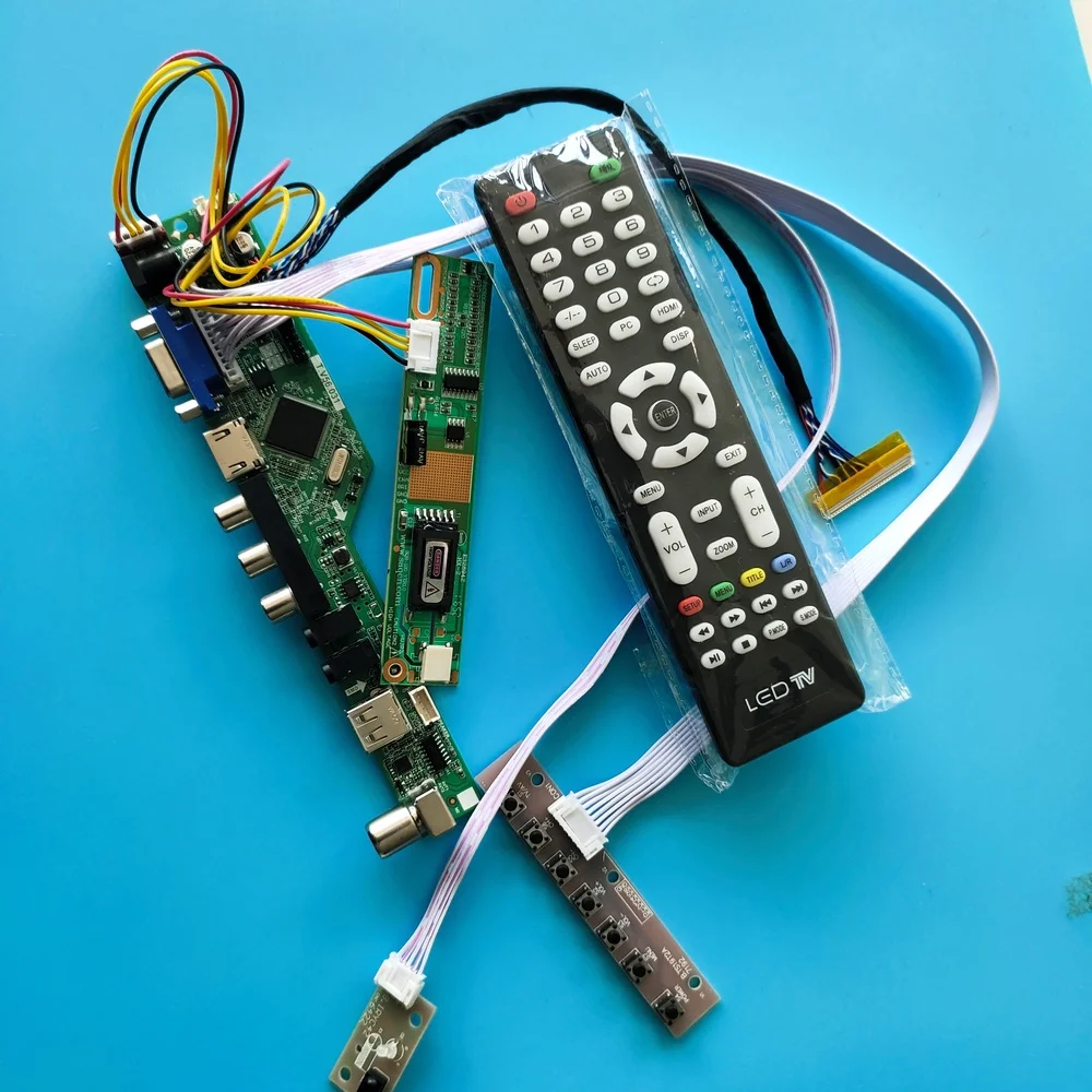

Kit For B154EW08 V1/V0 1280x800 Controller Board USB Remote LED Display Screen HDMI Panel LCD AV VGA Monitor TV LVDS Audio 15.4"