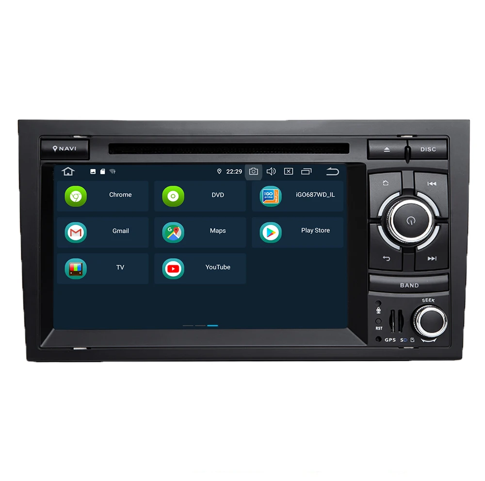 Android 9 0 In Dash Card стерео для Audi A4 S4 RS4 2002-2007 8 Core 4G + 32G GPS навигация 7 ''IPS экран
