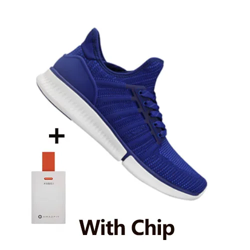 Blue With Chip Original Xiaomi Mi Mijia Smart Shoes Sports Mesh Air Professional Fashion High Good Value Design In Stock - Цвет: Blue With Chip