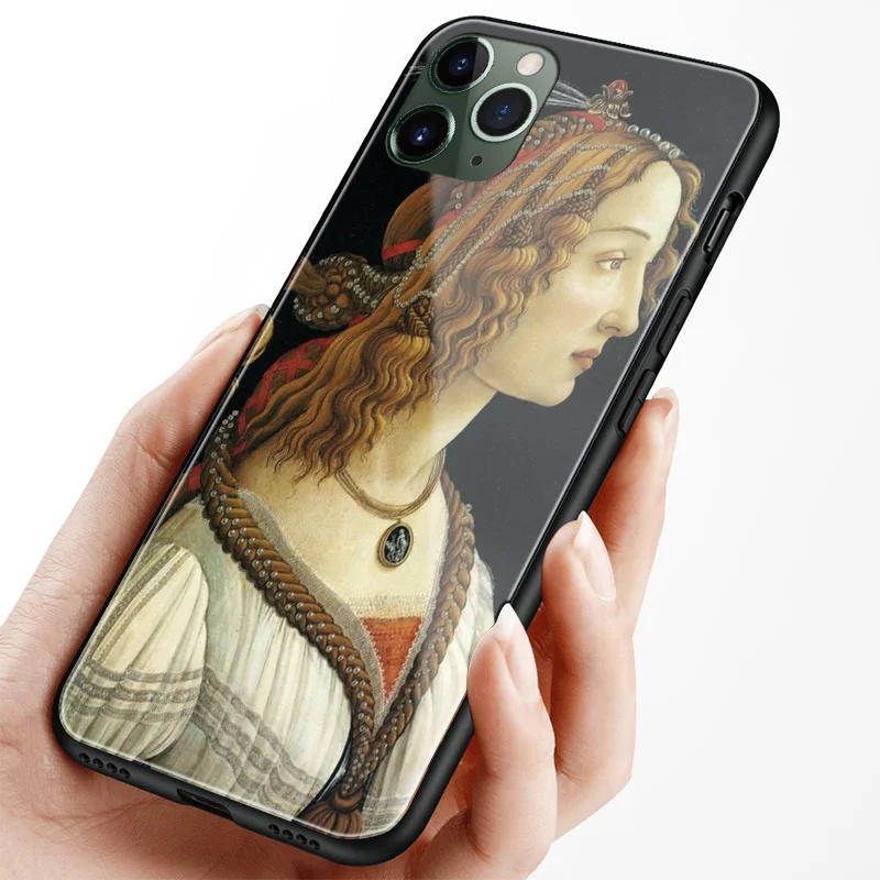 Sandro botticelli Renaissance художественный мягкий силиконовый стеклянный чехол для телефона для Apple iPhone 6 6s 7 8 Plus X XR XS 11 Pro max