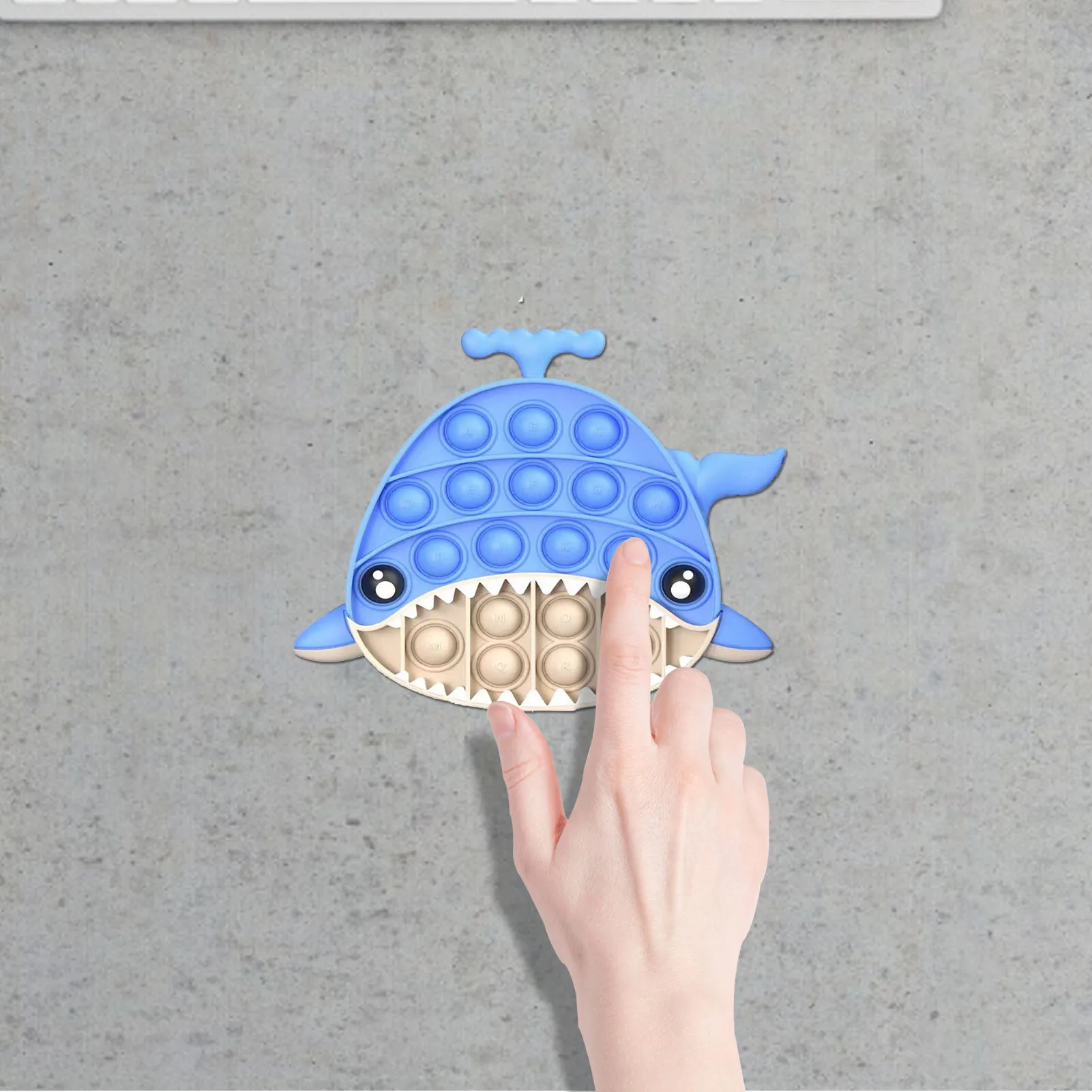 

Bubble Fidget Sensory Toy Triceratops Whales Stress Relief Toys Anti-stress Squish Bubble Funny Toys For Children Adult