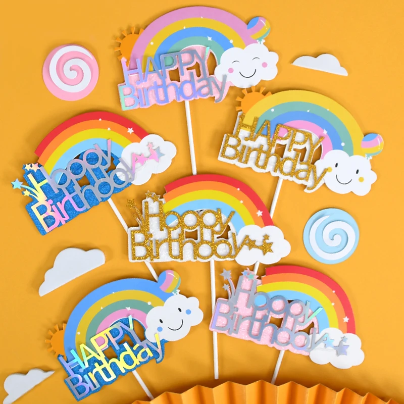 Cakelove Радужный серийный торт Топпер кекс вечерние инструменты для украшения