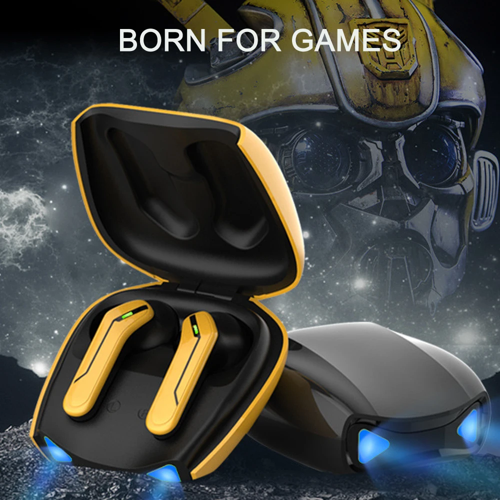 Новинка 5 0 Tws беспроводные Bluetooth наушники со светодиодной подсветкой игровые