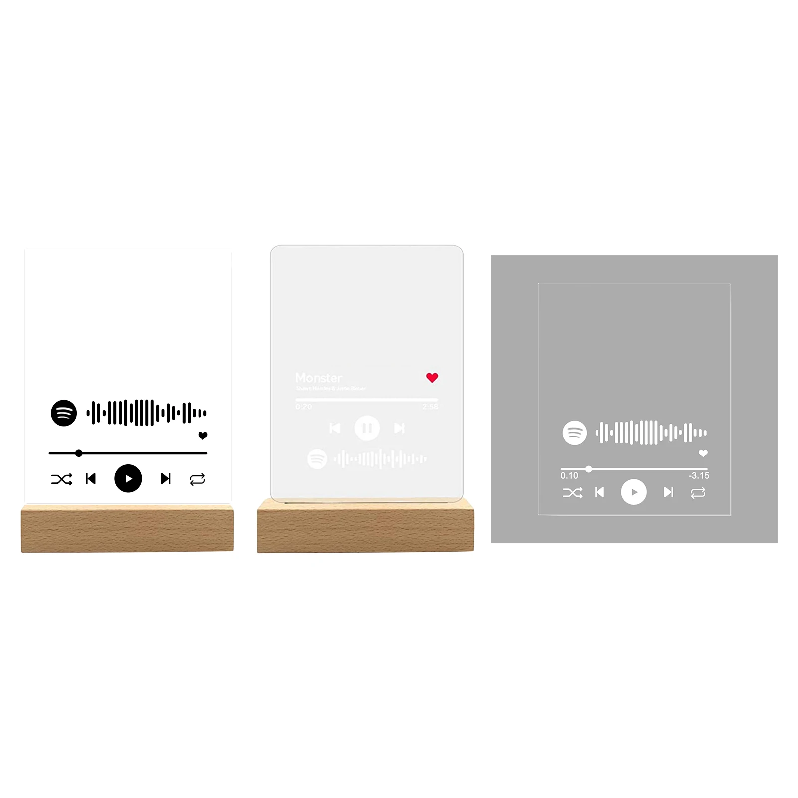 Настольный персонализированный акриловый чехол для песни фотоальбом табличка