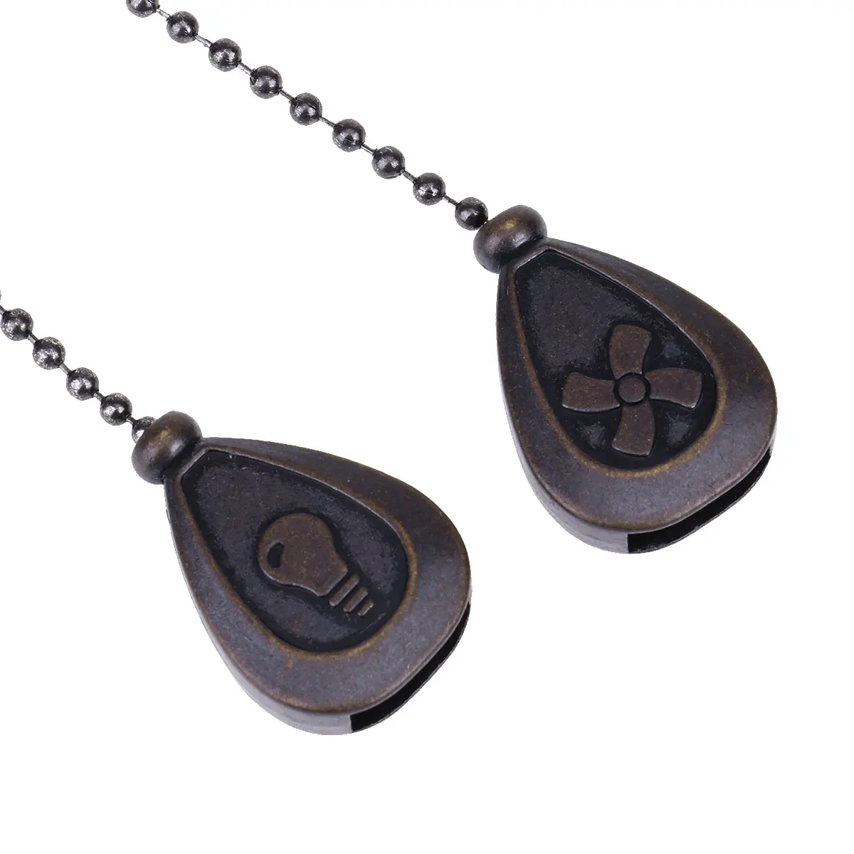 4 античные бронзовые потолочные вентиляторы выдвижные цепи в стиле ретро