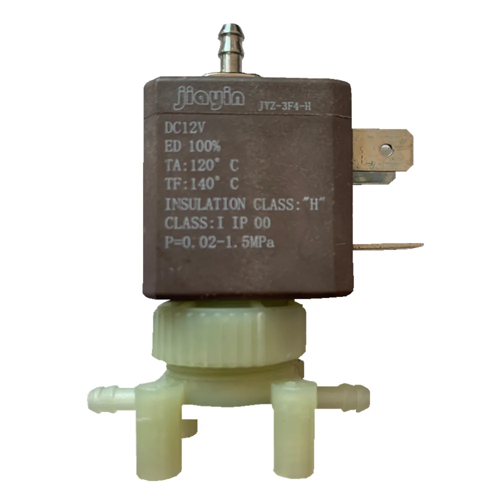 Jiayin JYZ-3F4-H N/C 2/3 Way DC 12V Cannula Coffee Makers Steam Air Water Bidirectional Flow Coil Solenoid Valve | Обустройство дома