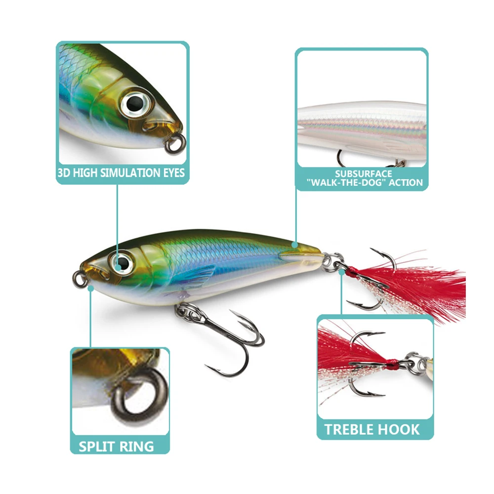 

BASSKING Sinking Fishing Lure 80mm 12g Fish Lures Artificial Hard Bait Pesca Leurre Fishing Tackle Good Action Wobbler Swimbait