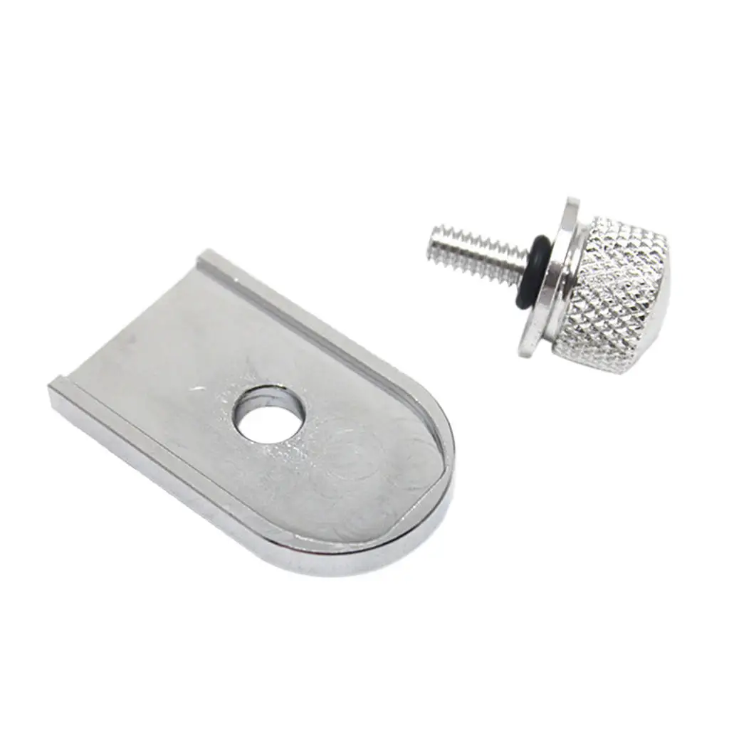 

Seat Tab Screw Mount Knob Cover for Harley Silver
