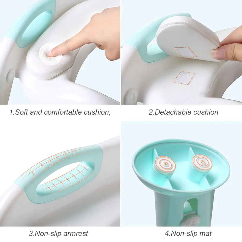 Детский туалет для складывающийся горшок сиденье с прочная нескользящая