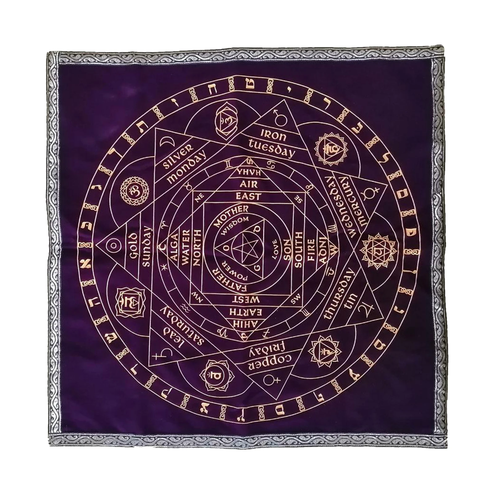 

Triple Altar Tarot Divination Cards Tablecloth Pad Tapestry Table Cloth Reusable,Easy to Carry