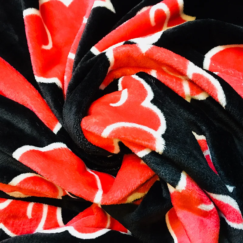 

Drop Ship Japanese Anime Naruto Coral Fleece Warm Plush Throw Blanket Shippuden Akatsuki Cosplay Plush Blanket For Bed Quilt