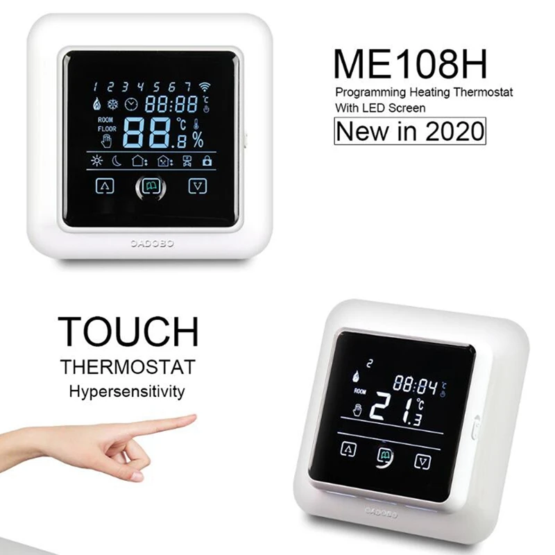 

OADOBO ME108H.16 Contact Screen Weekly Programming Floor Electric Heating Thermostat ME108 Electric Floor Heating 16A