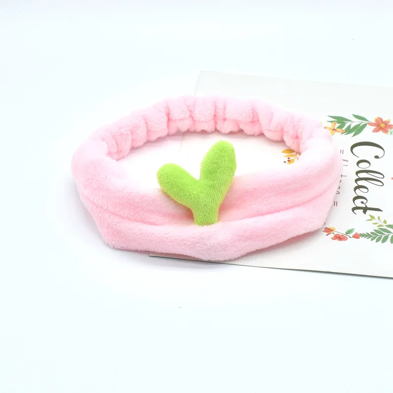 Новые повязки для волос из бобовых ростков кактуса для мытья лица, мягкая повязка для волос, ободок, творческий аксессуар для женщин и девочек тюрбан.