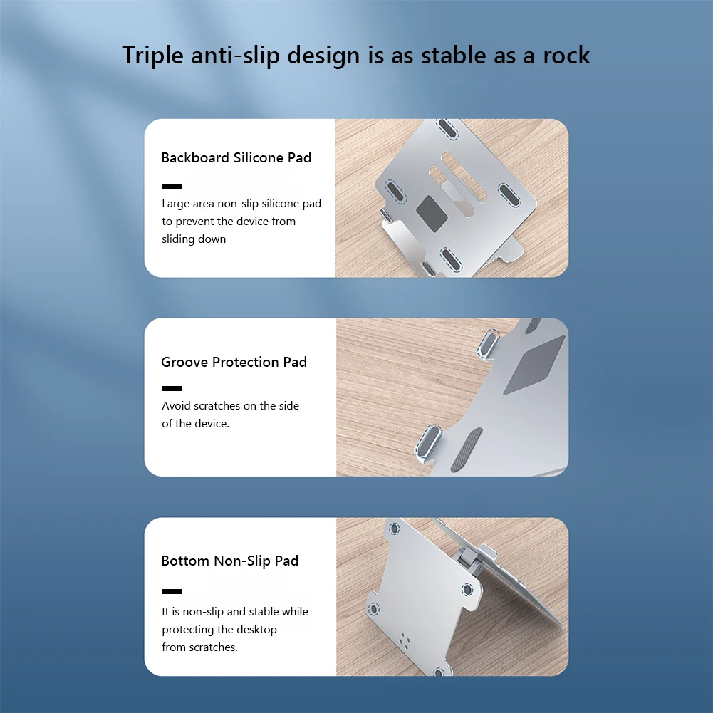 

Adjustable Desktop Laptop Stand Foldable Tablet Holder Stand Portable Computer Notebook Bracket for Macbook Stand Mount