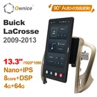 13,3 дюймов 1920*1080 Ownice Android 10,0 для Buick LaCrosse 2009 - 2013 автомобильное радио мультимедийный видео аудио GPS авто поворотный