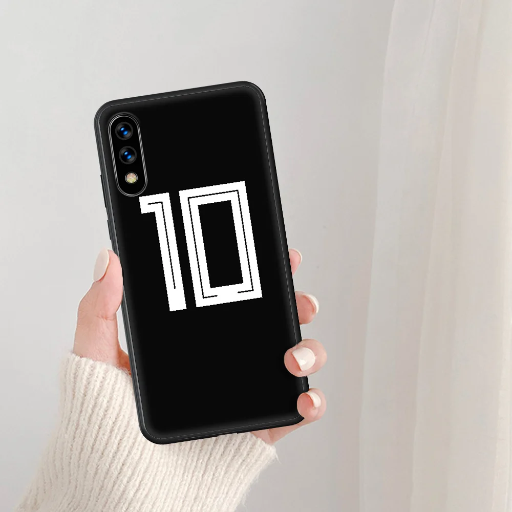 

Football Number 7 10 11 Messi Phone Case For Huawei Honor 6A 7A 7C 8 8A 8X 9 9X 10 10i 20 Lite Pro Play black Etui Luxury Funda
