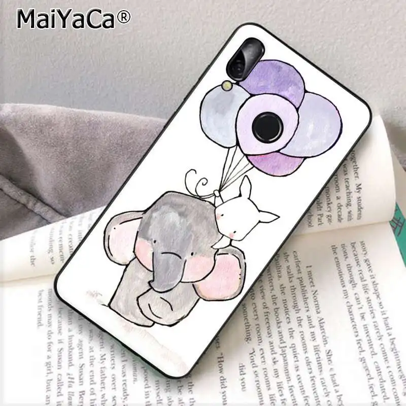 MaiYaCa слон мультфильм узор ТПУ Мягкий Сотовый телефон чехол для Huawei P10 lite P20 pro P20lite