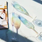 Прозрачная Хрустальная чашка цвета шампанского, чашка для пива, виски, вина, водки, бара, клувечерние НКИ, свадьбы, домашний бокал для красного вина и коктейлей