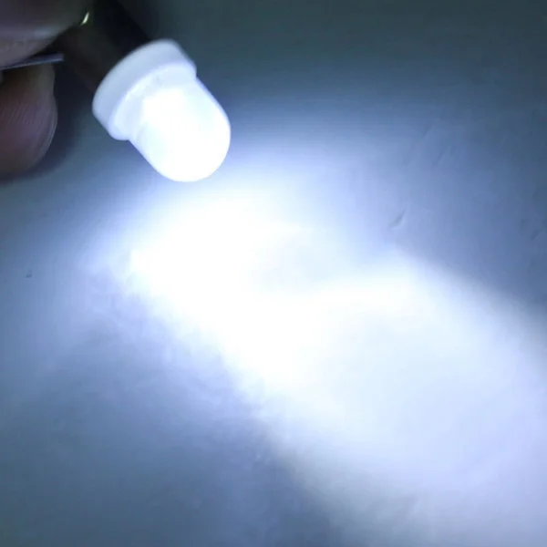 

10x T11 BA9S T4W 233 Bayonet XenonWHITE LED Dome Side Number Interior Light Bulb
