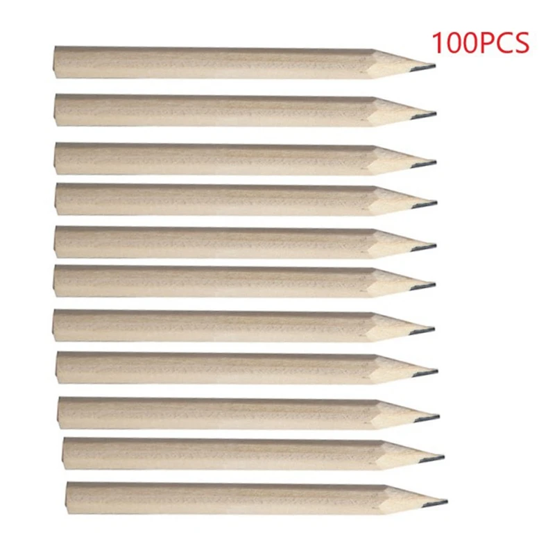 

100Pcs 3.5Inch Wood Pencil, Beginner Writing Pencil,Students Sketch Pencil Stationery,Hexangular