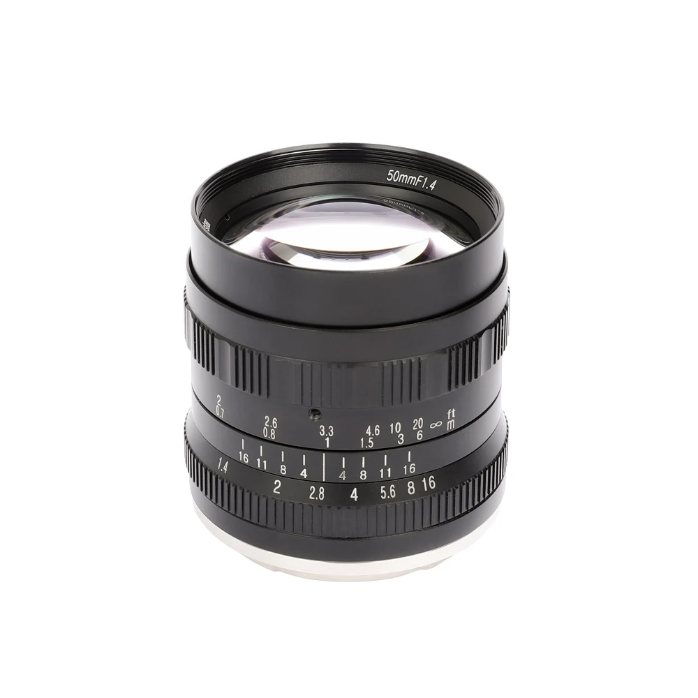 Объектив камеры Brightin Star 50 мм F1.4 Большая диафрагма стандартный основной ручной