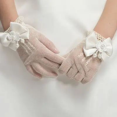 gloves Винтажное платье для маленьких девочек; платья для крещения для девочек; одежда для первого дня рождения, свадьбы, крестин; Одежда для младенцев; bebes - Цвет: gloves