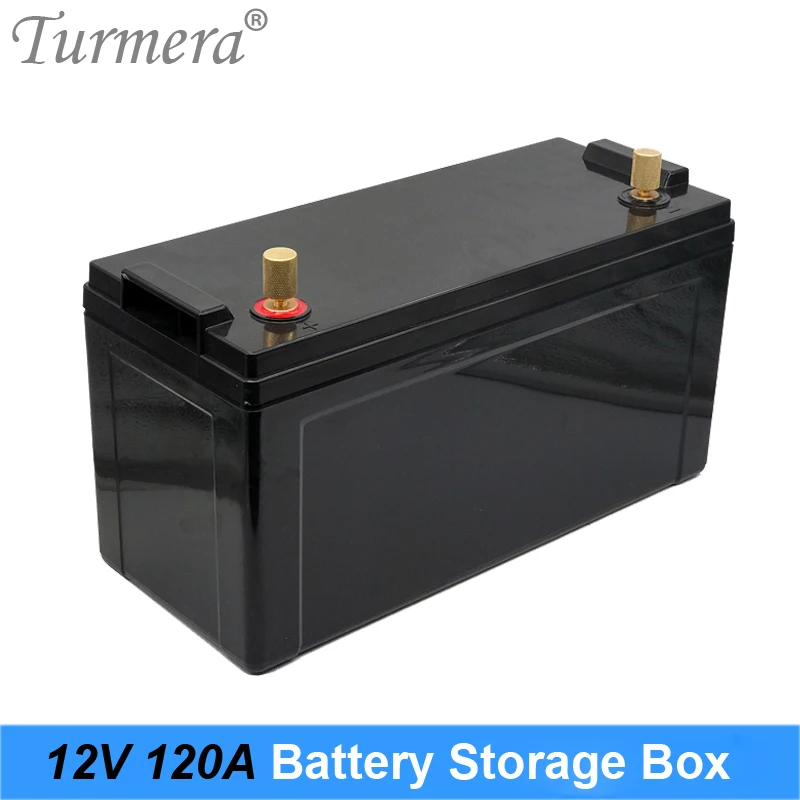 Turmera 12V 120Ah Battery Storage Box Indicator for 3.2V 100Ah 150Ah Lifepo4 Battery Solar Panel Uninterrupted Power Supply  Use