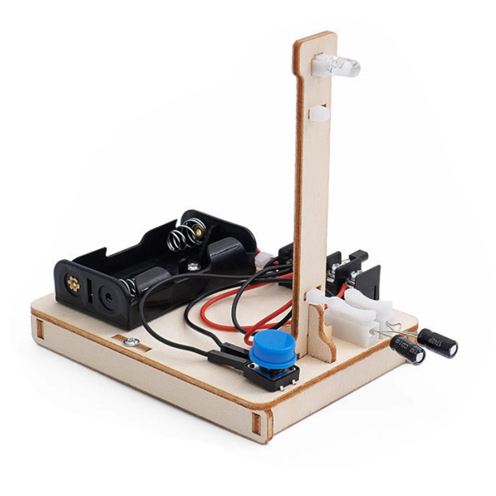 

Mini Kids Science Experiment for Children Boys DIY Toy Wooden Delay light Led Student Gizmo Learning Education Project Toys Gift